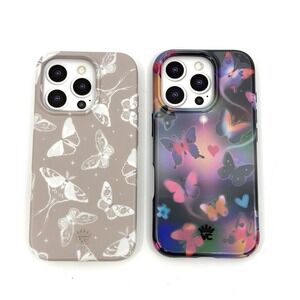 Velvet Caviar iPhone 16 Pro Case 2 Pack French Rose Floral Aurora New